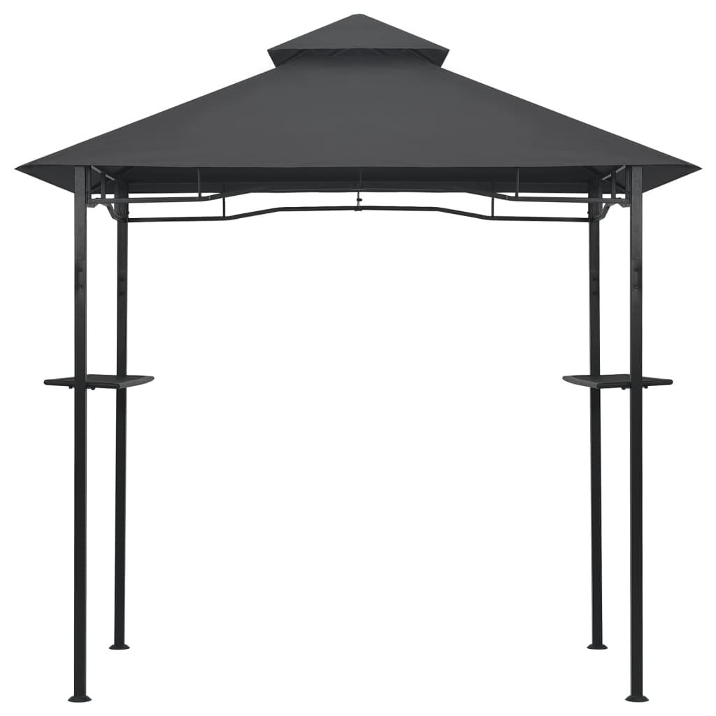 BBQ Gazebo 7.9'x4.9'x8.4' Anthracite Steel