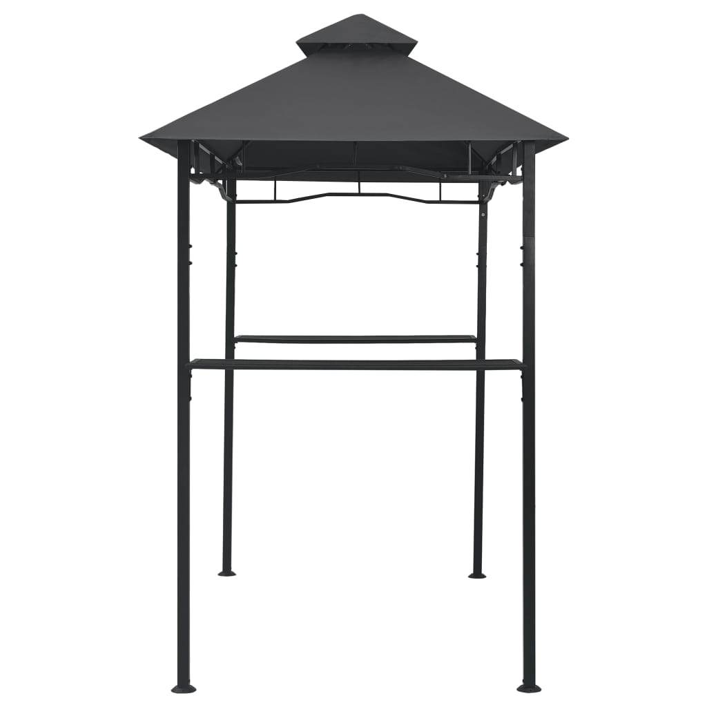 BBQ Gazebo 7.9'x4.9'x8.4' Anthracite Steel