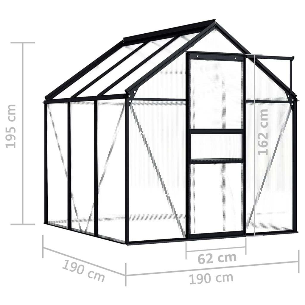 Greenhouse Anthracite Aluminum 38.9 ft??