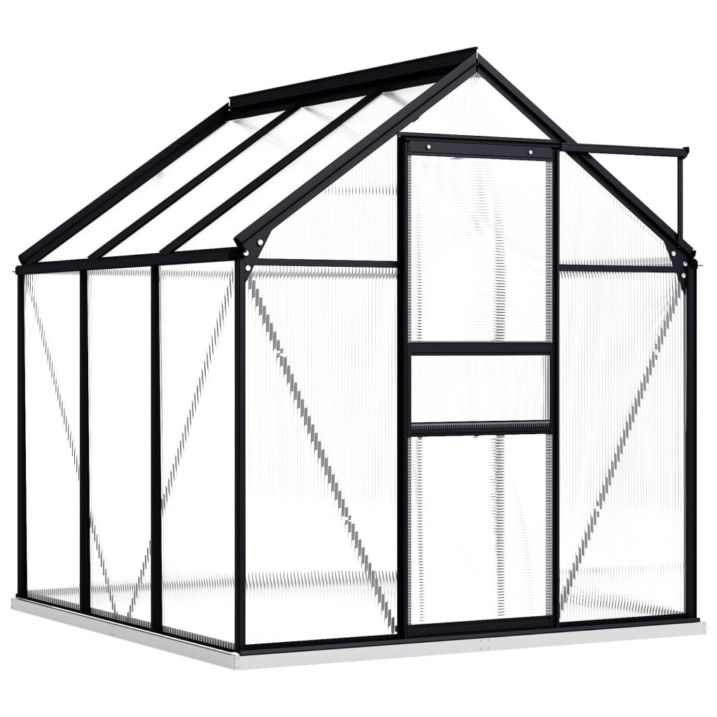Greenhouse with Base Frame Anthracite Aluminum 38.9 ft??