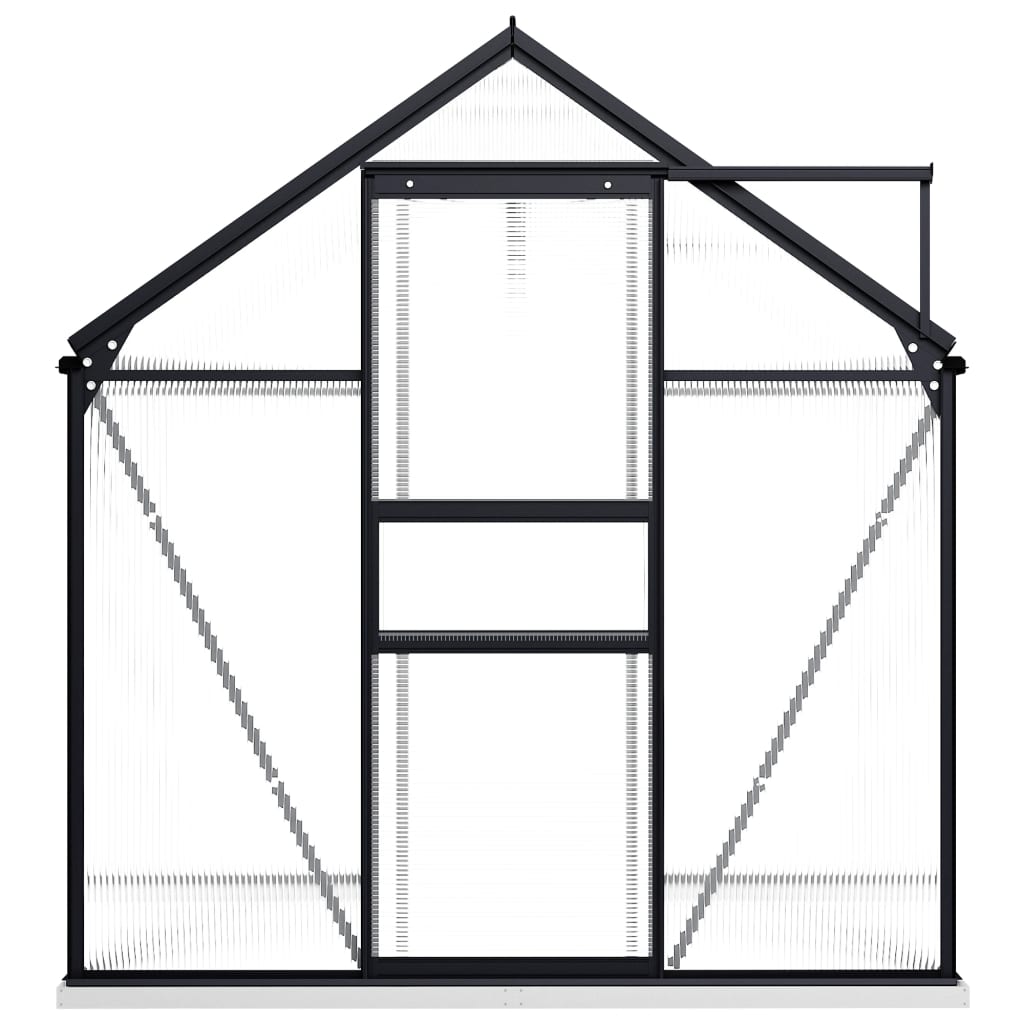 Greenhouse with Base Frame Anthracite Aluminum 38.9 ft??