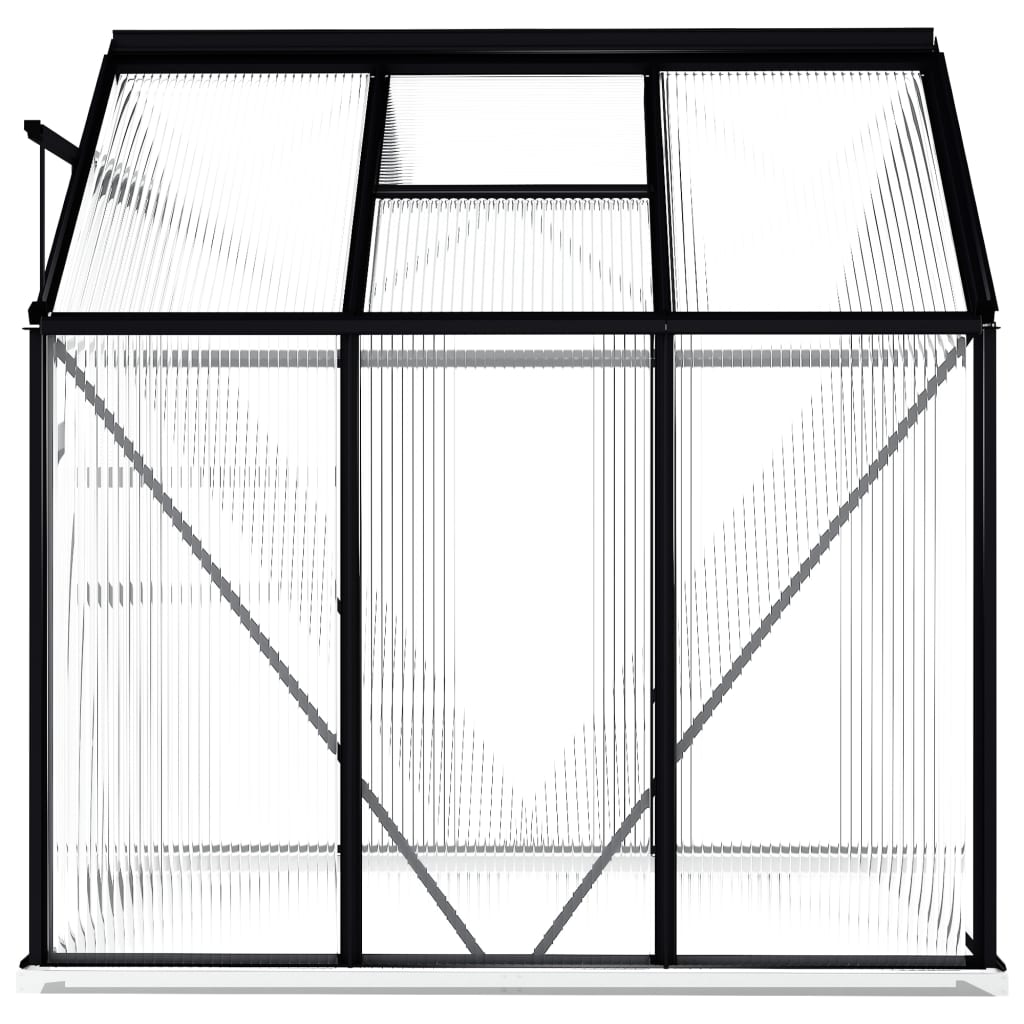 Greenhouse with Base Frame Anthracite Aluminum 38.9 ft??