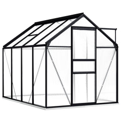 Greenhouse with Base Frame Anthracite Aluminum 51.1 ft??