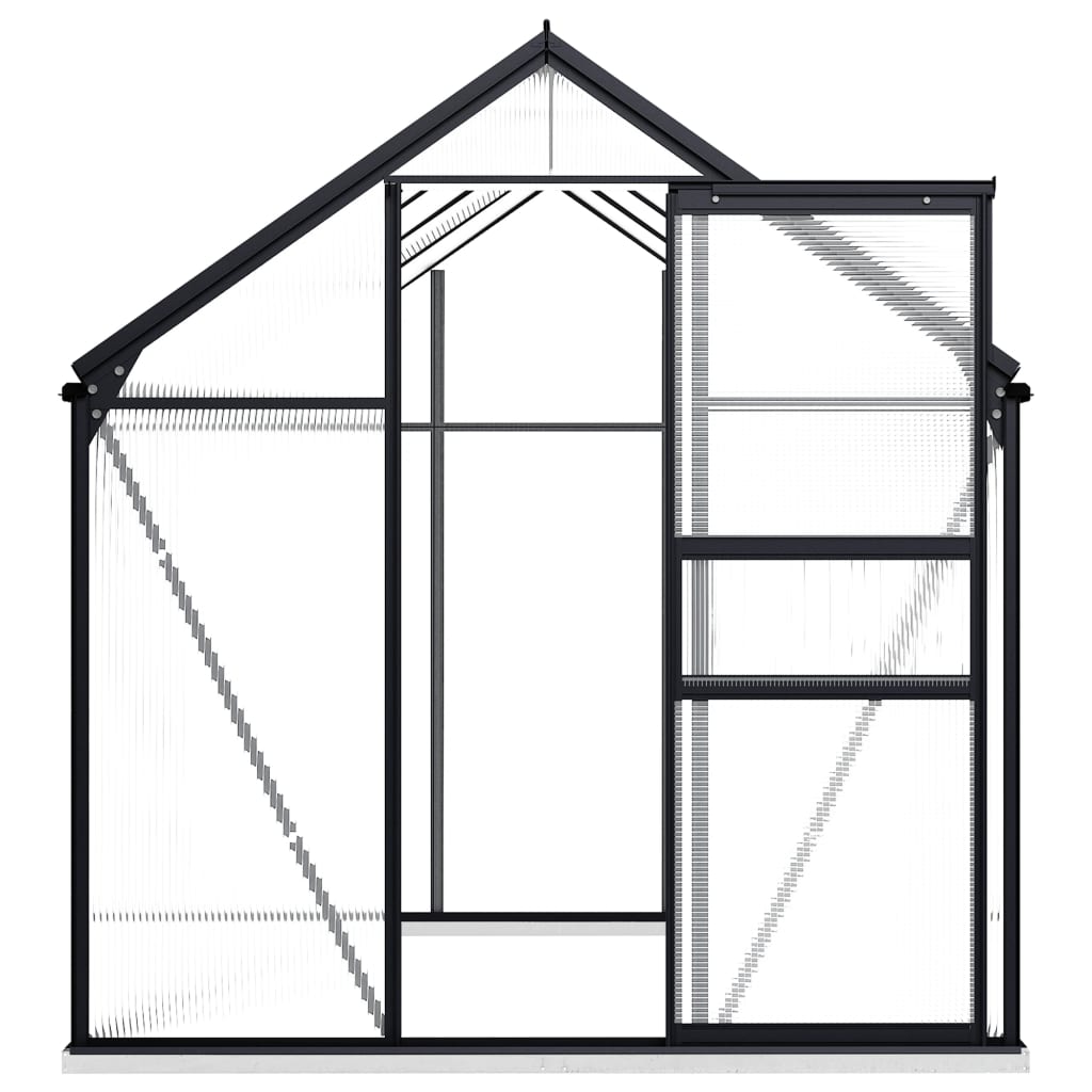 Greenhouse with Base Frame Anthracite Aluminum 51.1 ft??