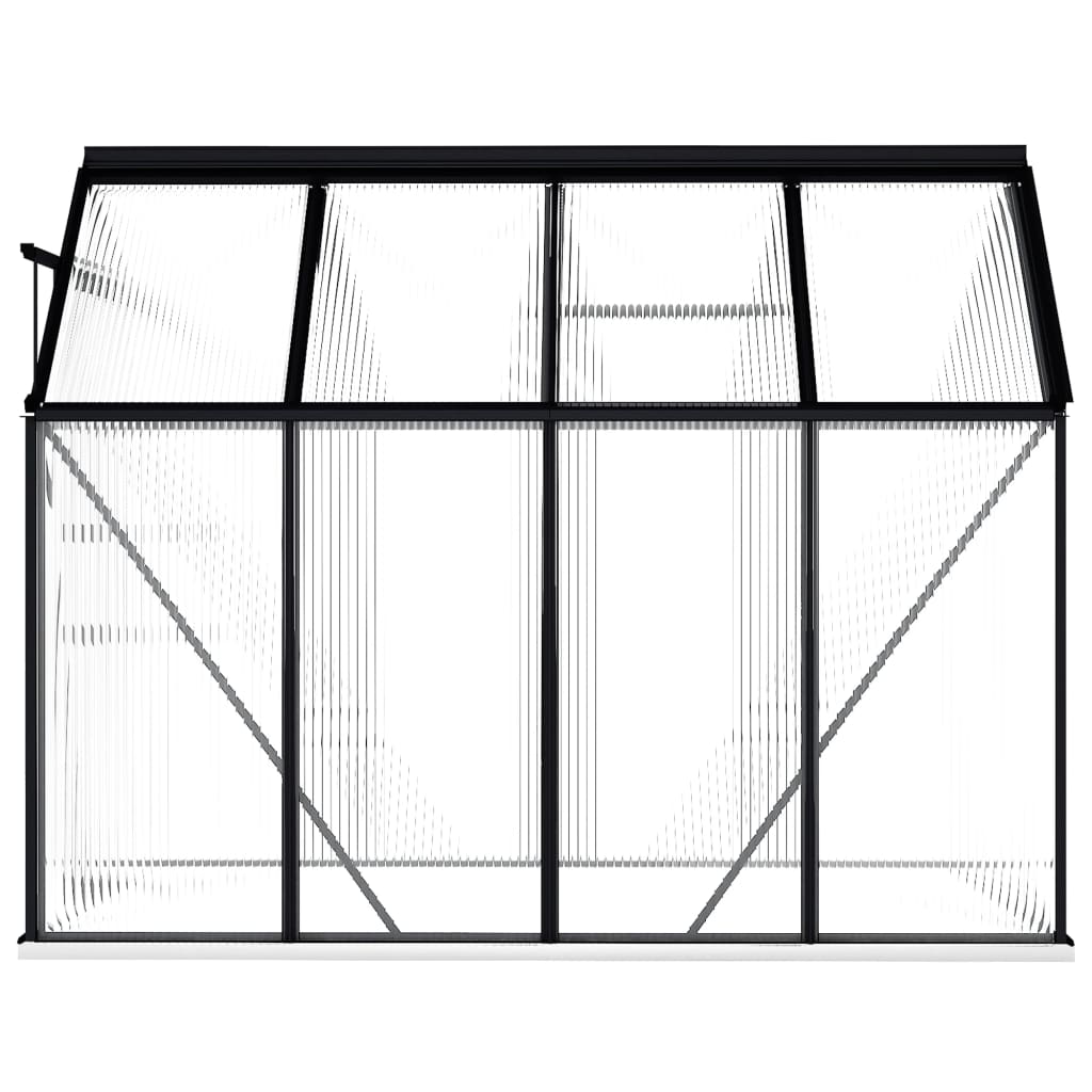 Greenhouse with Base Frame Anthracite Aluminum 51.1 ft??