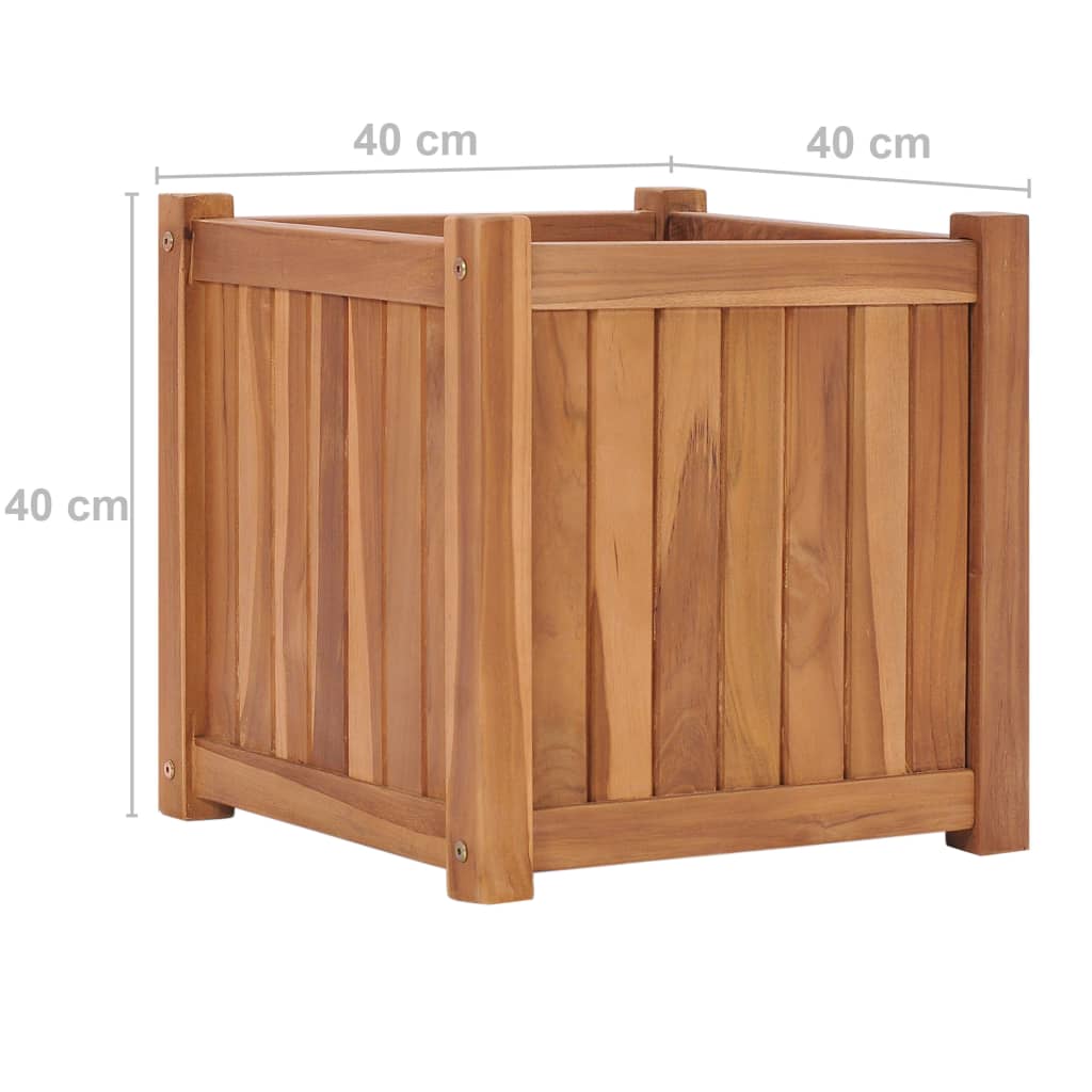 Raised Bed 15.7x15.7x15.7 Solid Wood Teak