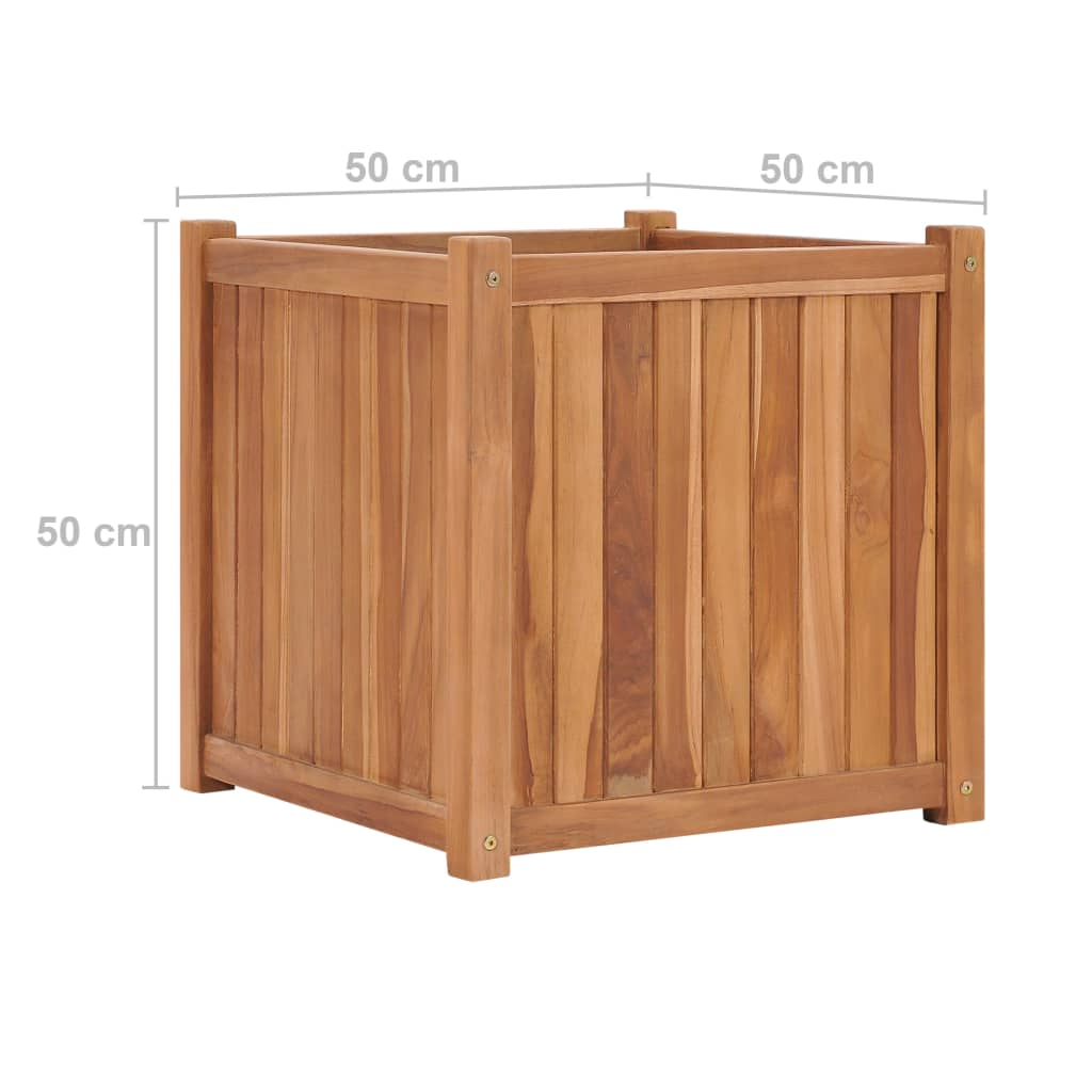 Raised Bed 19.7x19.7x19.7 Solid Wood Teak