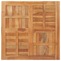 Table Top Natural Teak Solid Teak Wood 35.4 x 35.4 in Durable