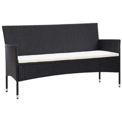 Sofa Set Black and cream white