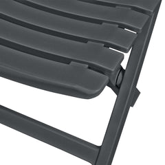 Garden Bistro Set Anthracite Plastic Compact Foldable