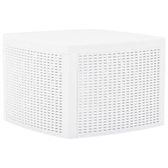 Outdoor Table White Polypropylene Medium Outdoor Table Square