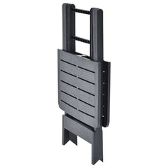 Garden Table Anthracite Plastic Compact Foldable Bistro Table