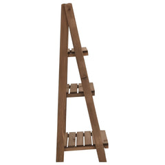 3-Tier Plant Stand with Blackboard 15.7x11.8x35.4 Solid Fir Wood