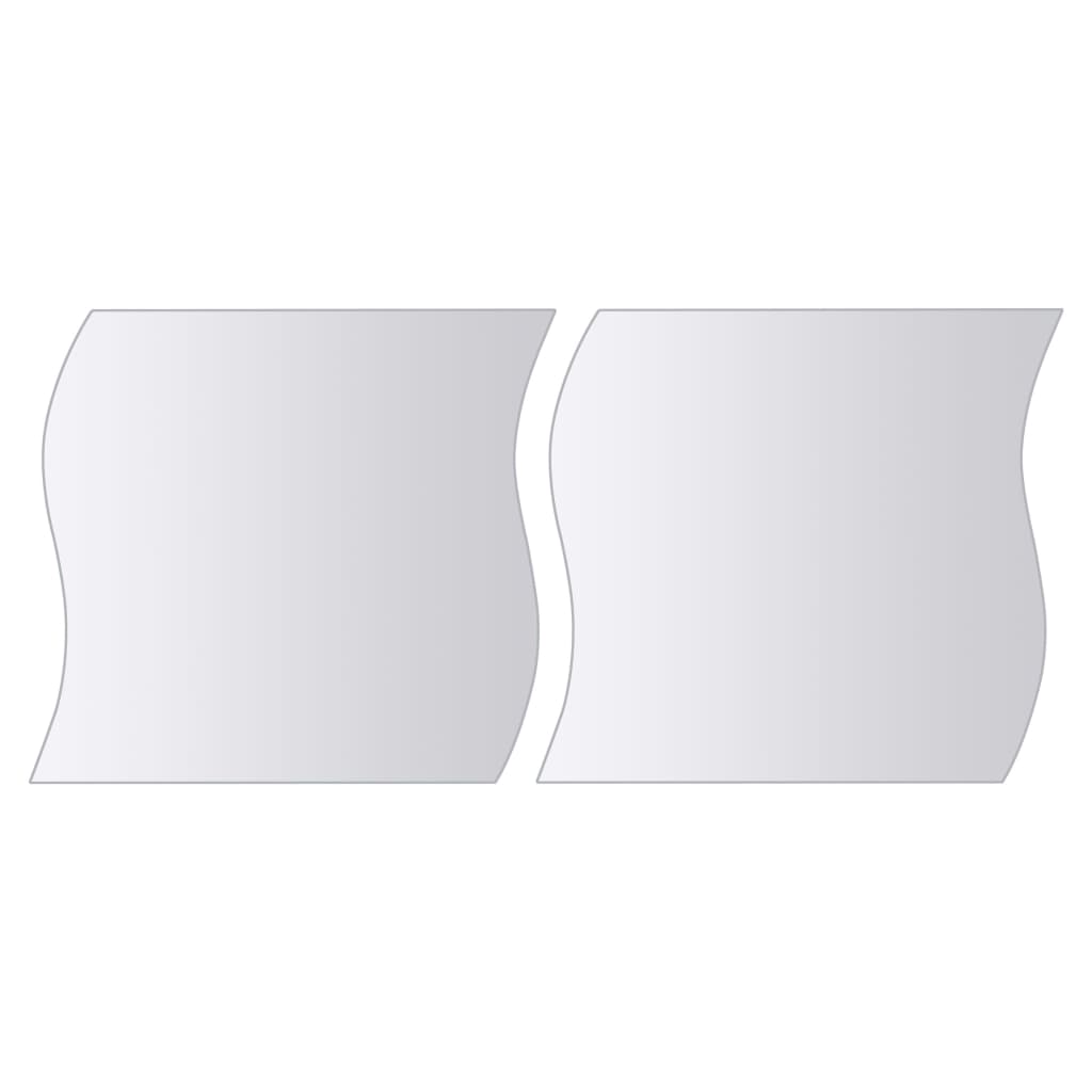 16 Piece Mirror Tiles Multi-Shape Glass