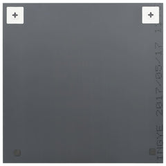 Two square frameless glass wall mirrors, each 15.7 inches by 15.7 inches.