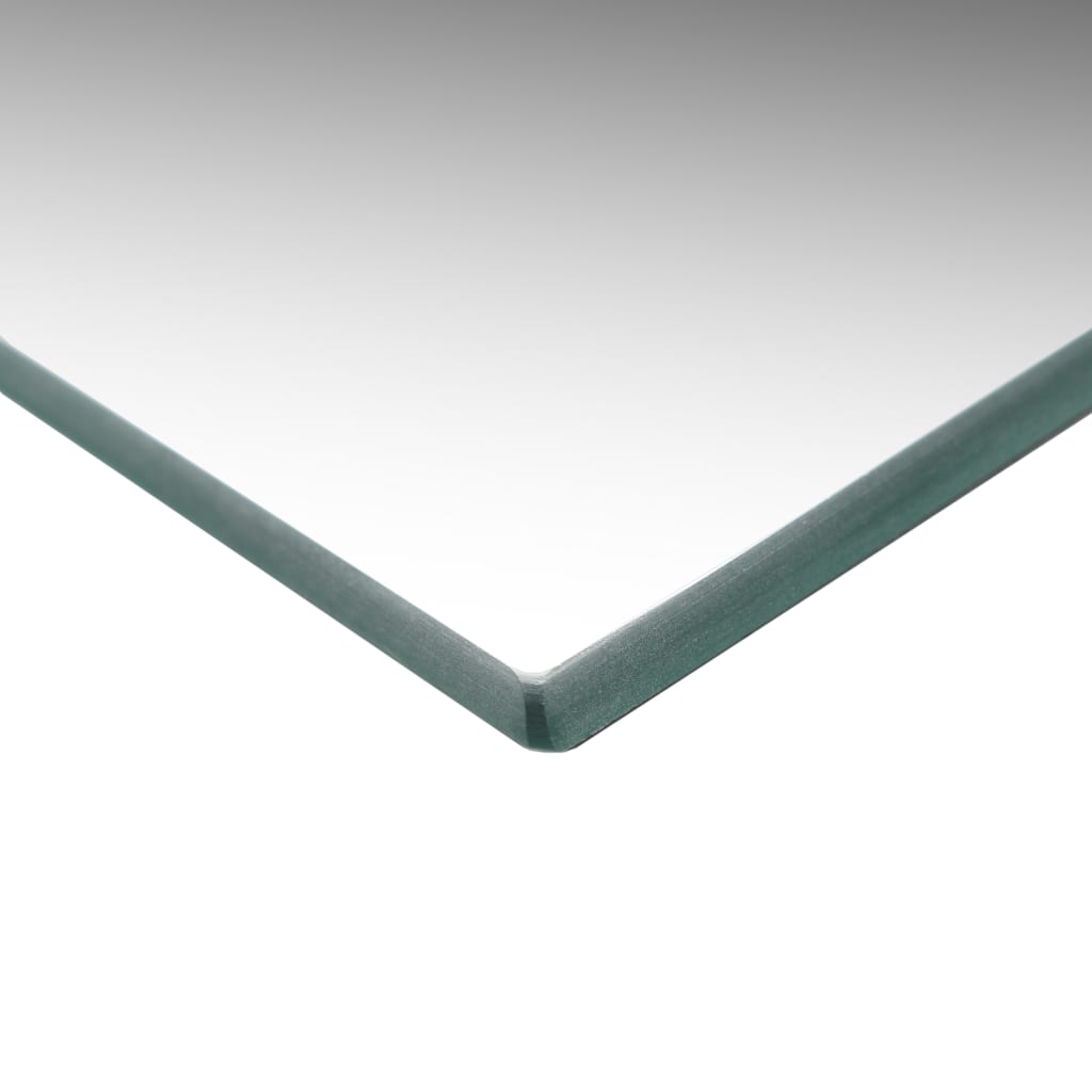 Two square frameless glass wall mirrors, each 15.7 inches by 15.7 inches.