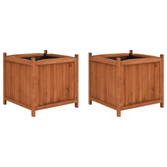 Raised Beds 2 pcs 19.7x19.7x19.7 Firwood