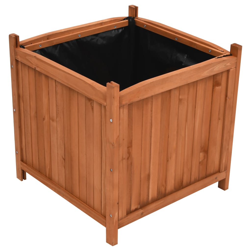 Raised Beds 2 pcs 19.7x19.7x19.7 Firwood