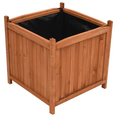 Raised Beds 2 pcs 19.7x19.7x19.7 Firwood