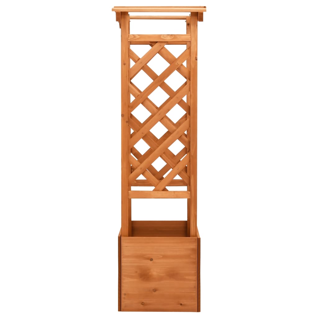 Trellis Planter with Arch 19.3x15.4x51.2 Firwood