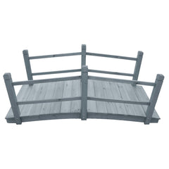 Garden Bridge Grey Solid Firwood 55.1 x 23.6 x 22.0 in Durable
