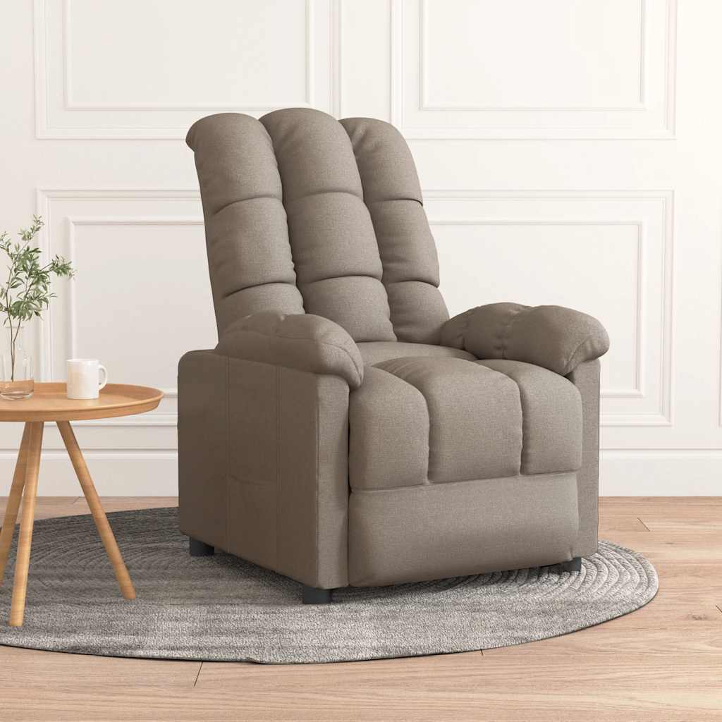 Recliner Taupe Polyester, plywood, iron, sponge, PP cotton Standard