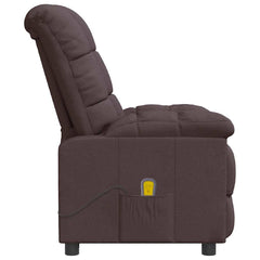 Massage Chair Dark Brown Fabric (100% polyester), plywood, iron