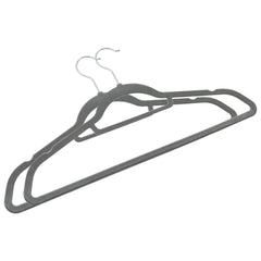 20 pcs Clothes Hanger Set Anti-slip Gray Velvet