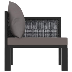 Corner Sofa Anthracite Poly Rattan Standard Modular Corner Sofa