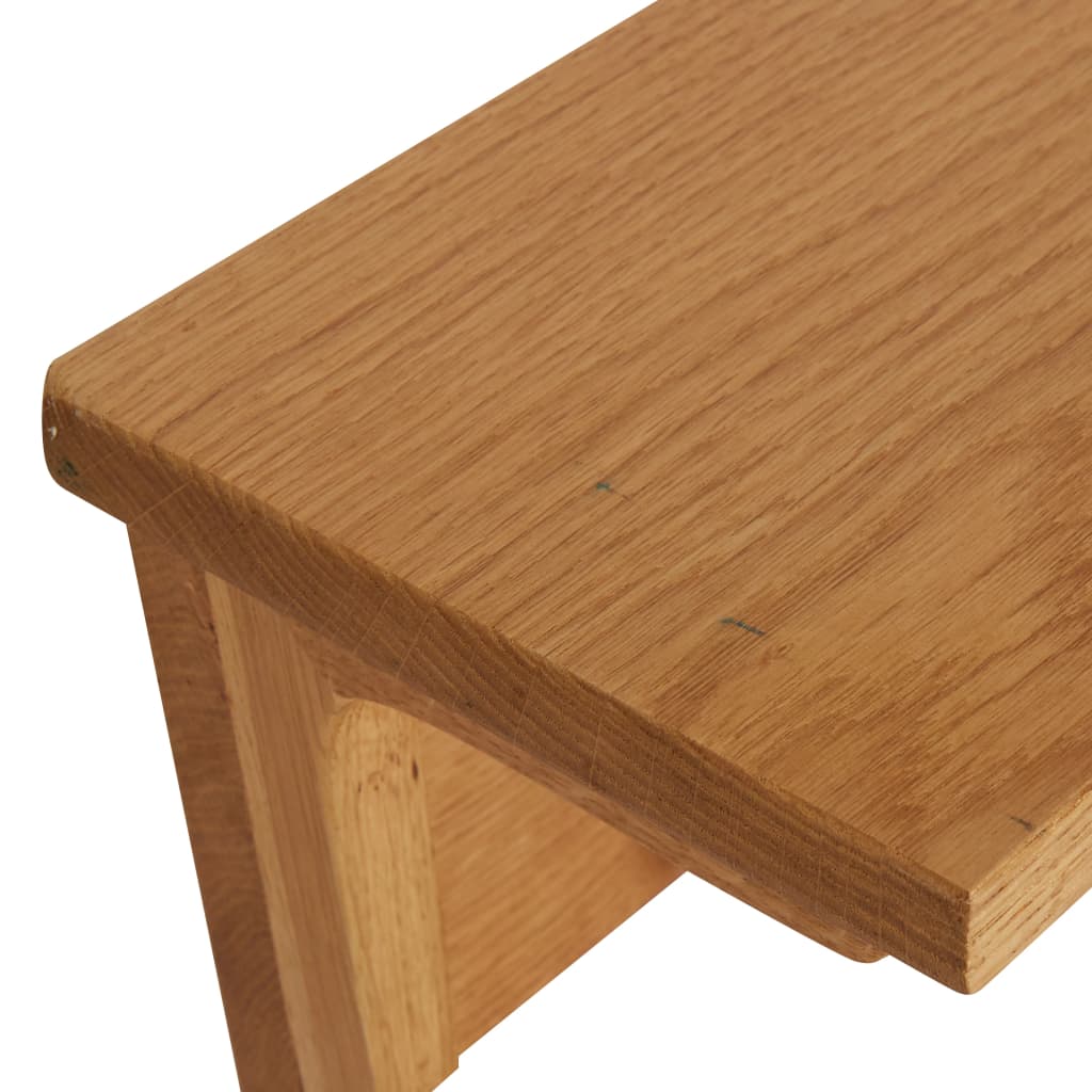 Solid oak wood coat rack with six hooks, measuring 23.6 by 6.3 by 6.3 inches.