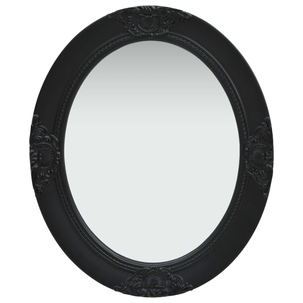 Wall Mirror Black Wood, glass, engineered wood Medium
