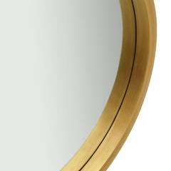 Wall Mirror with Strap 15.7 Gold
