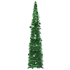 A 4-foot tall green PET pop-up artificial Christmas tree with a slim conical shape.