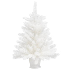 Artificial Christmas Tree Lifelike Needles White 2 ft