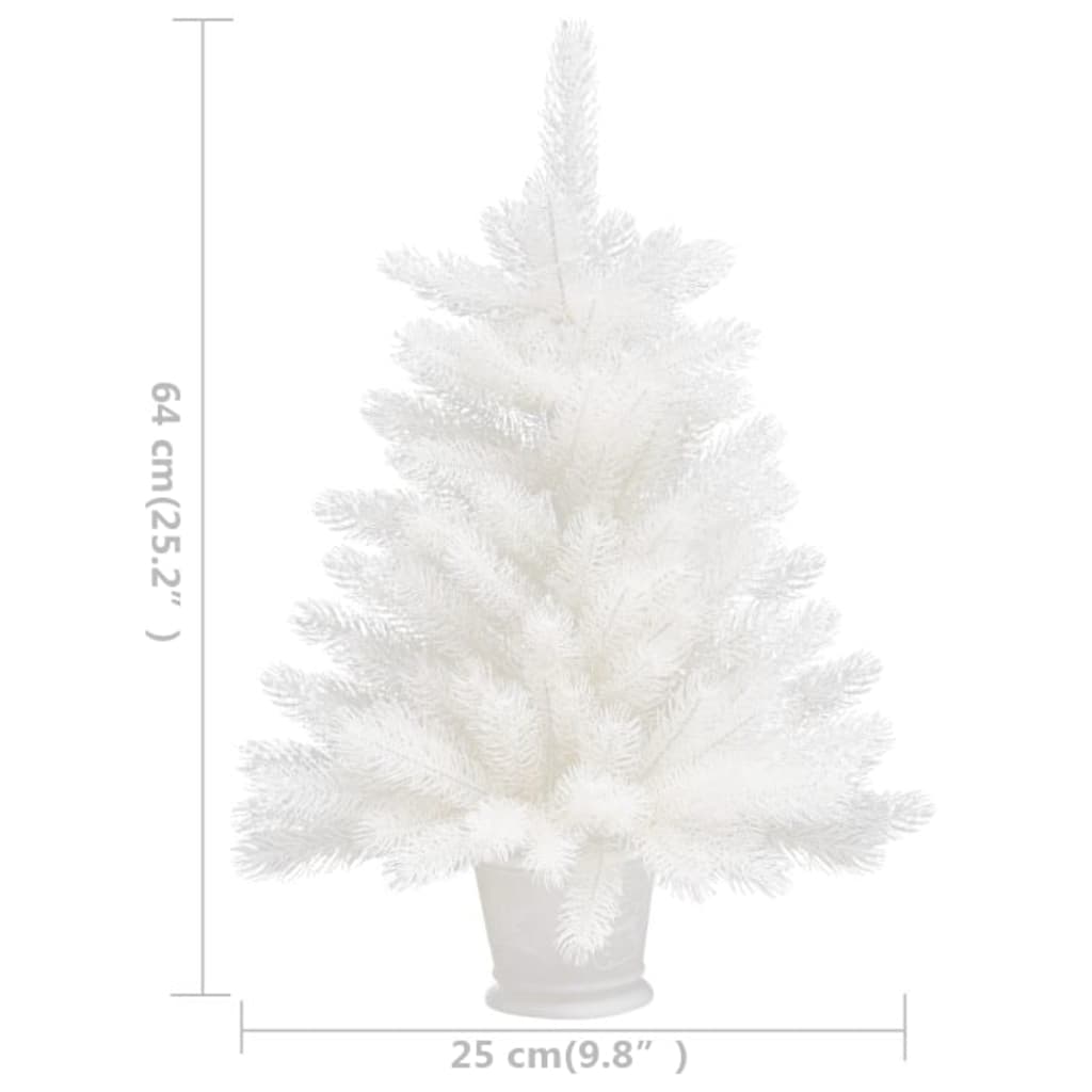 Artificial Christmas Tree Lifelike Needles White 2 ft
