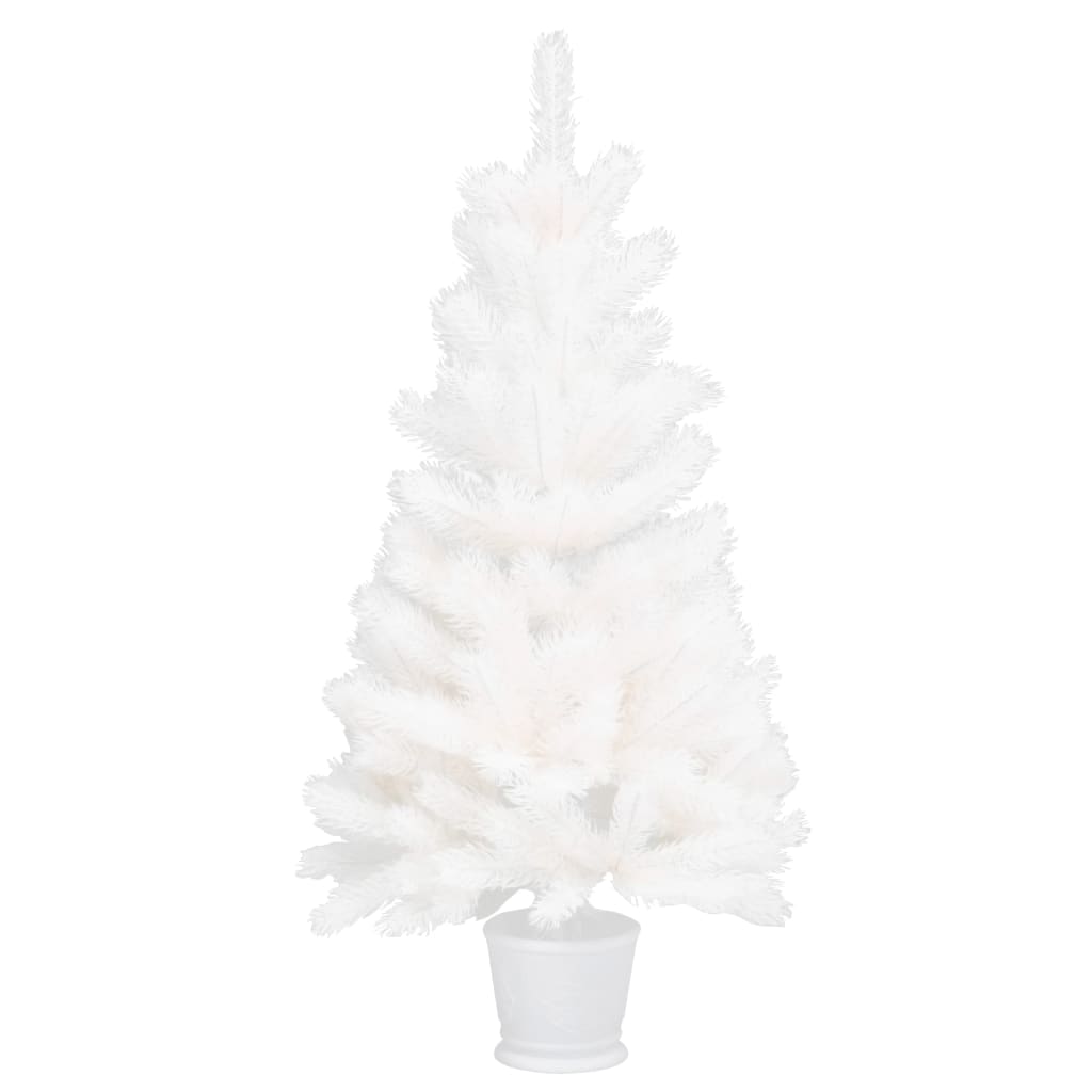 Artificial Christmas Tree Lifelike Needles White 3 ft