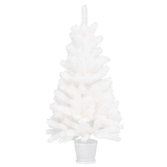 Artificial Christmas Tree Lifelike Needles White 3 ft