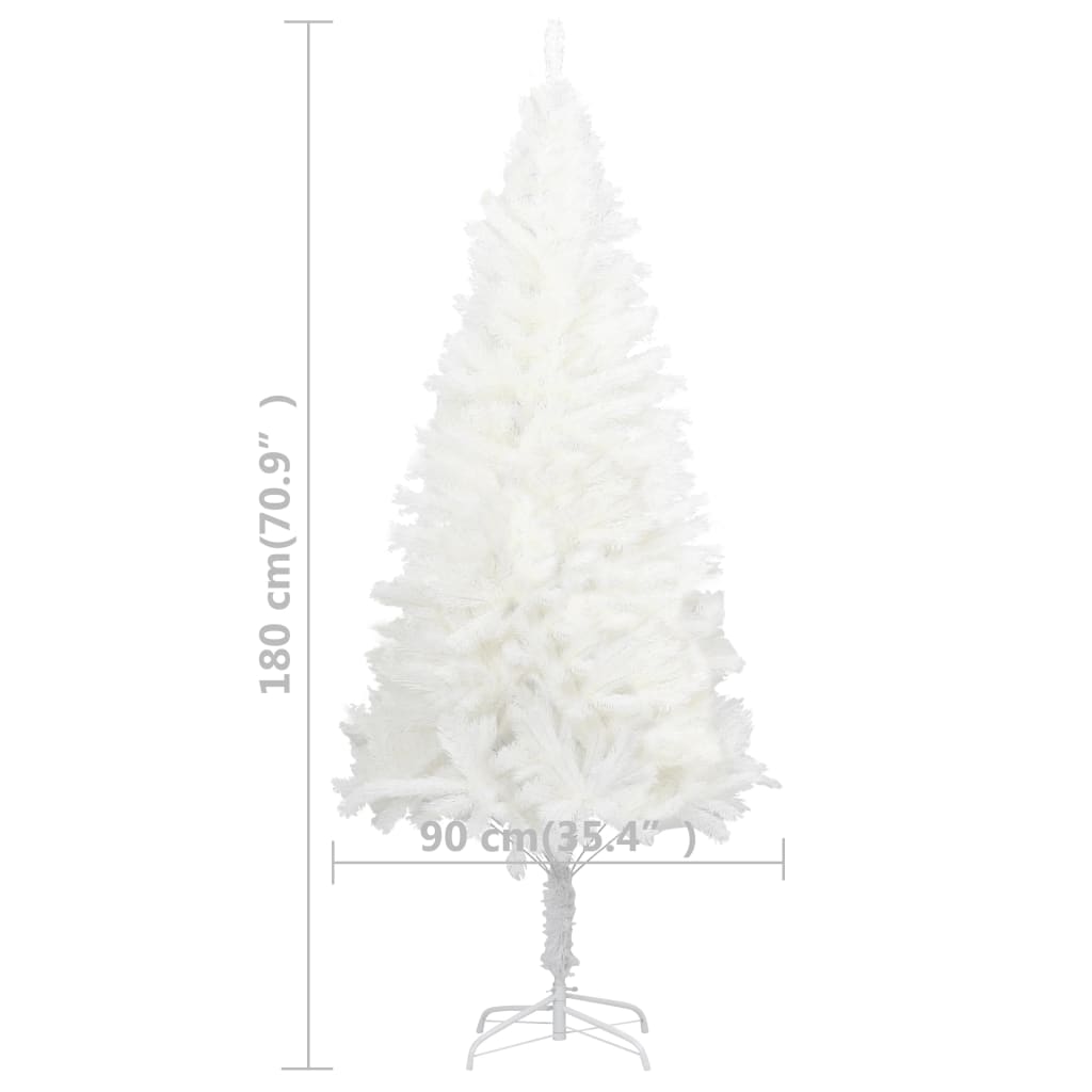 Artificial Christmas Tree Lifelike Needles White 6 ft