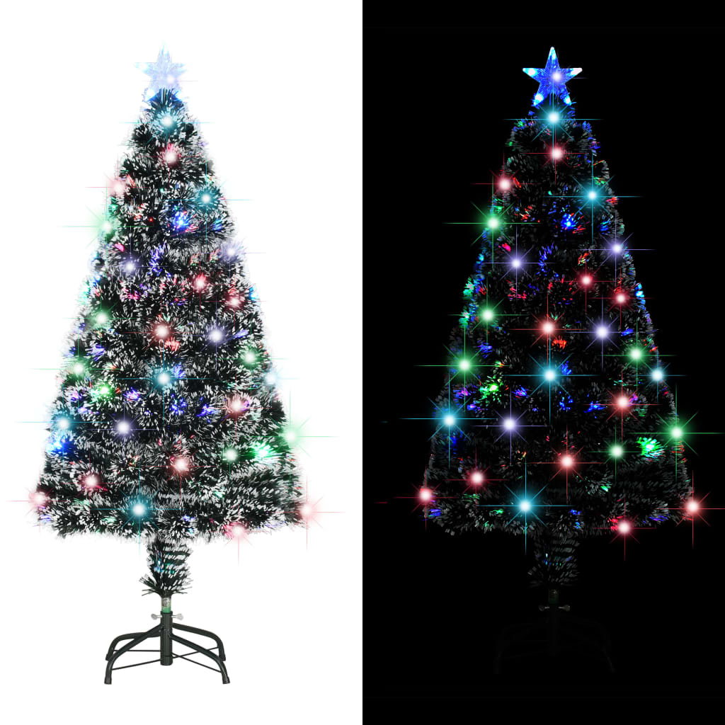 4ft pre-lit artificial Christmas tree with LED lights and a stable steel stand.