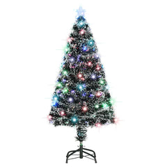 4ft pre-lit artificial Christmas tree with LED lights and a stable steel stand.