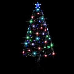 4ft pre-lit artificial Christmas tree with LED lights and a stable steel stand.