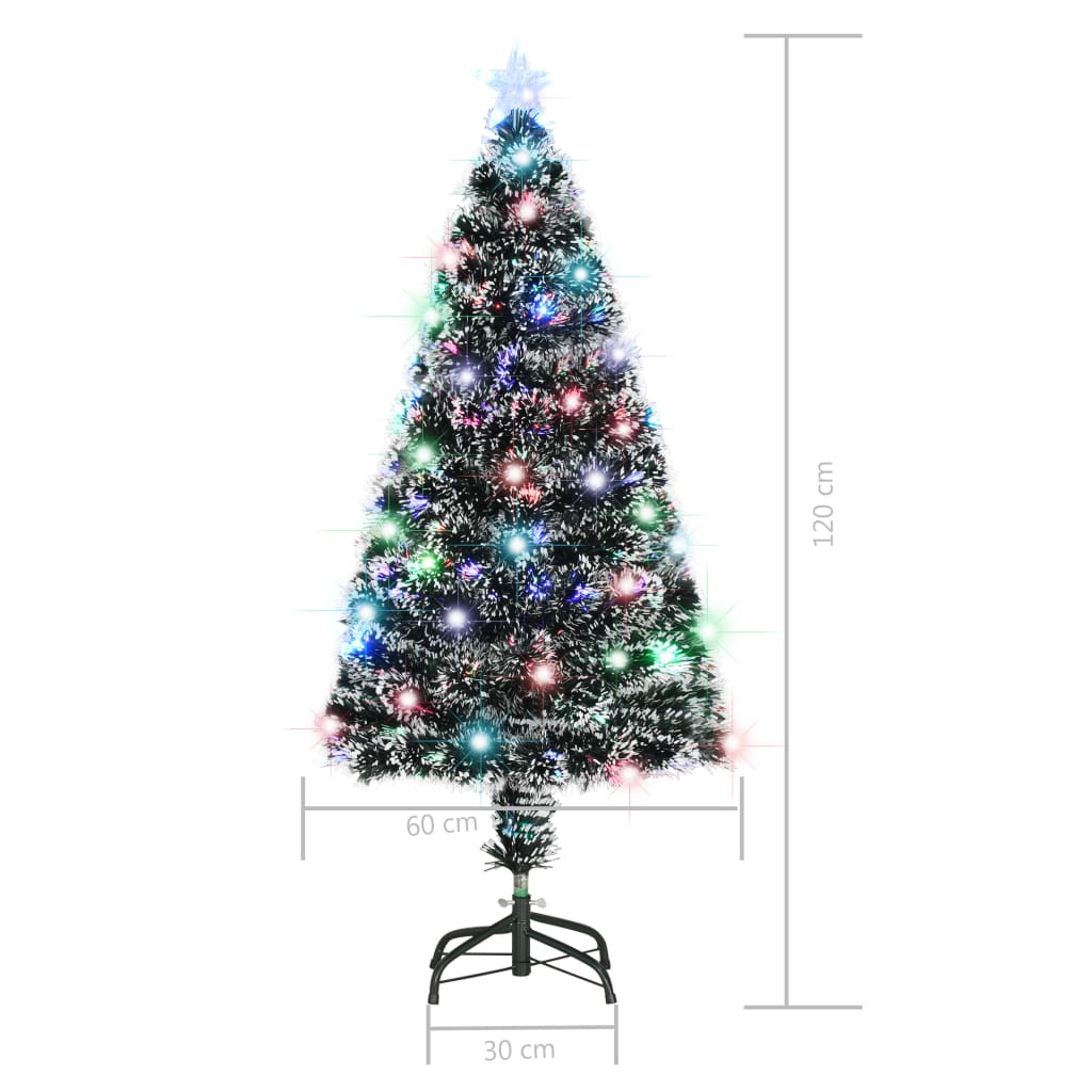4ft pre-lit artificial Christmas tree with LED lights and a stable steel stand.