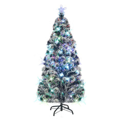 Green 6ft pre-lit Christmas tree with 220 branches and energy-efficient LED lights.