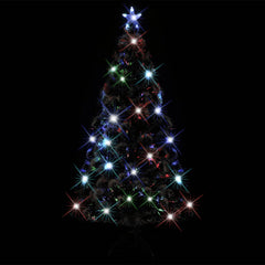 6ft green pre-lit Christmas tree with 220 branches and energy-efficient LED lights.