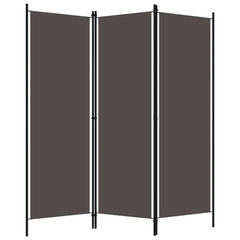 3-Panel Room Divider Anthracite 59.1x70.9