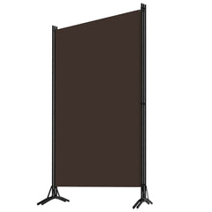 3-Panel Room Divider Brown 102.4x70.9 Fabric