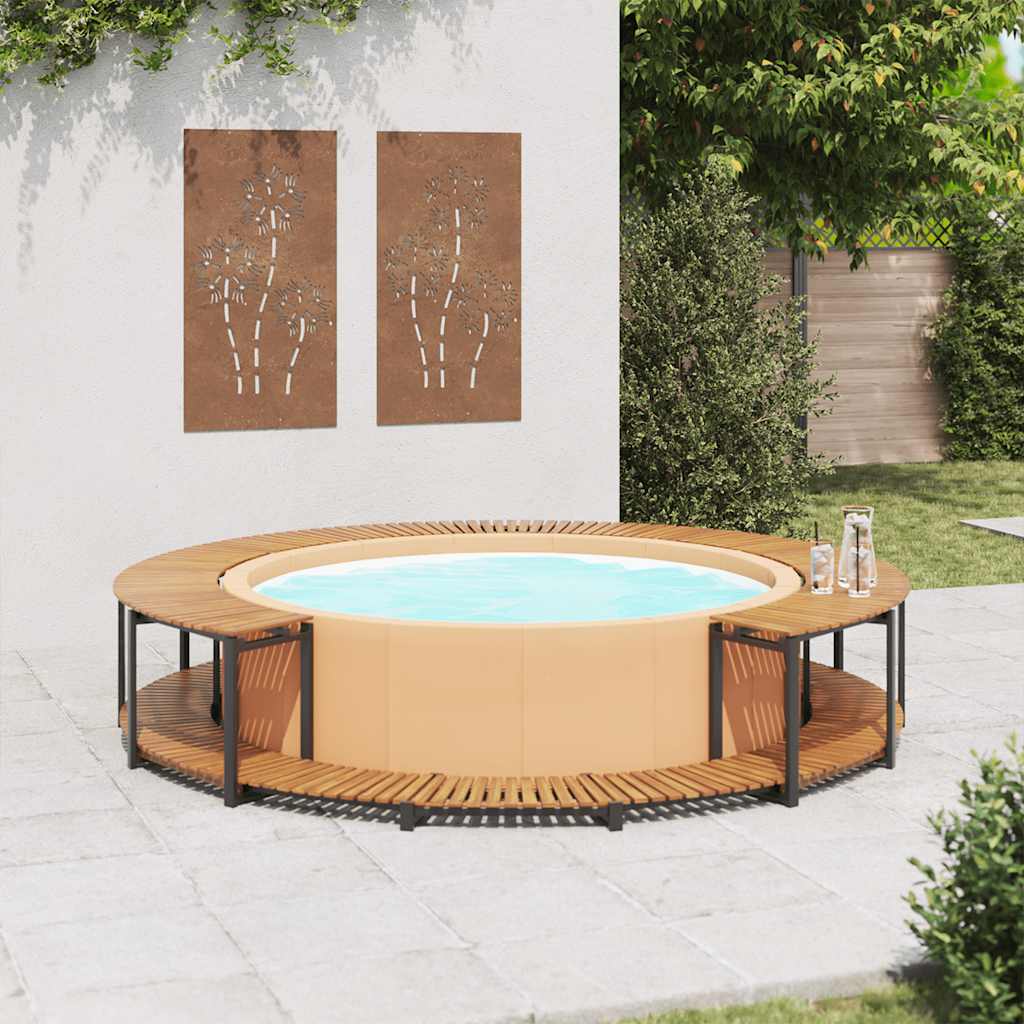 Spa Surround 107.5x20.9 Solid Acacia Wood
