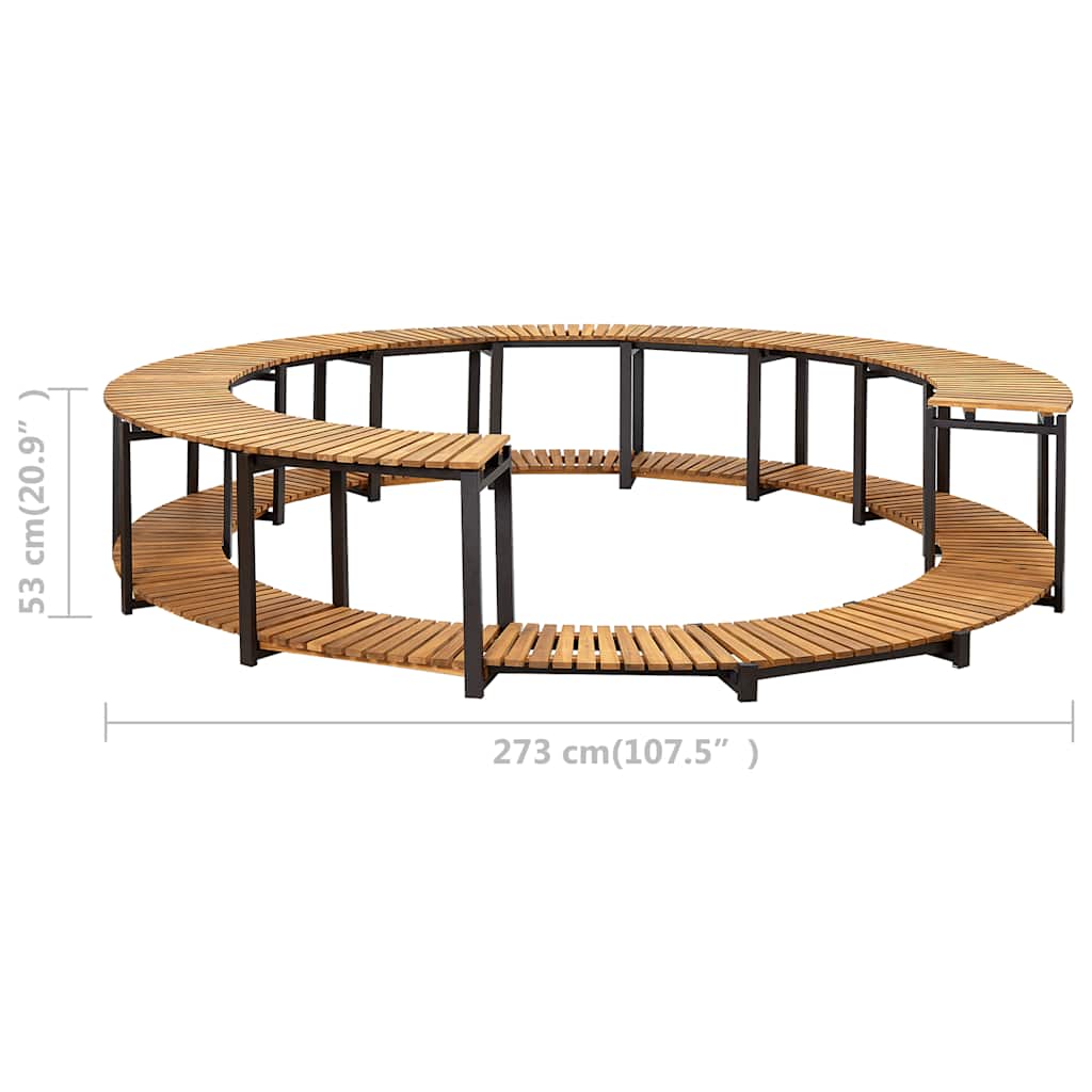 Spa Surround 107.5x20.9 Solid Acacia Wood