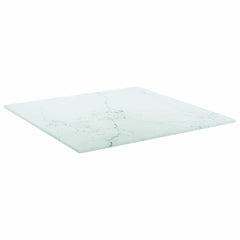 Table Top White Tempered Glass 15.7 x 15.7 in Heat-resistant