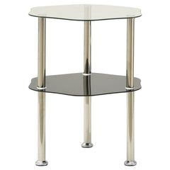 Side Table Transparent and black